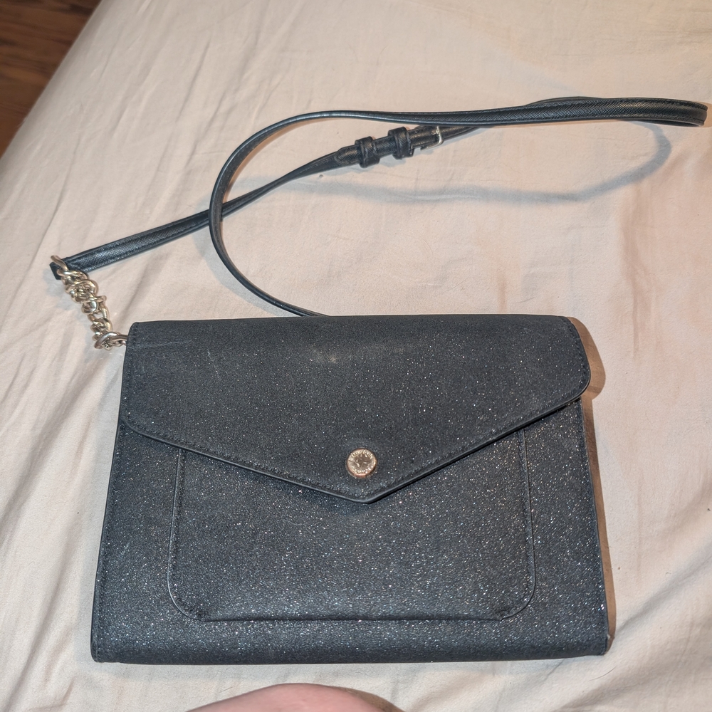 Kate Spade Glitter Black Crossbody Bag